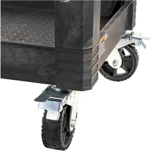 Chariot utilitaire MODbox, 0 tiroirs, 44-63/100" lo x 25-1/2" la x 39" h, Noir Superchem Industries