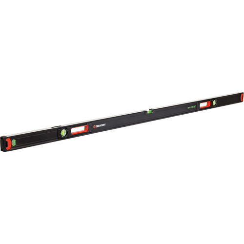 NITE EYE Beam Level, Box, 6' L, Aluminum, 3, Non-Magnetic Superchem Industries