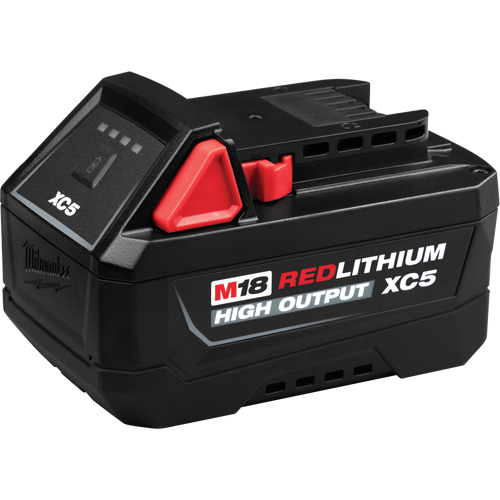 M18 REDLITHIUM HIGH OUTPUT XC5 Battery Pack, Lithium-Ion, 18 V, 5 Ah Superchem Industries