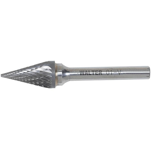Fraise double au carbure &agrave; pointe conique, 1/2" dia., 1/4" Tige, 7/8" Prof. de la coupe Superchem Industries