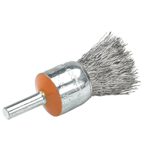 Brosses mont&eacute;es &agrave; fils cr&ecirc;p&eacute;s, 1/2", Fils 0,02", Tige 1/4" Superchem Industries