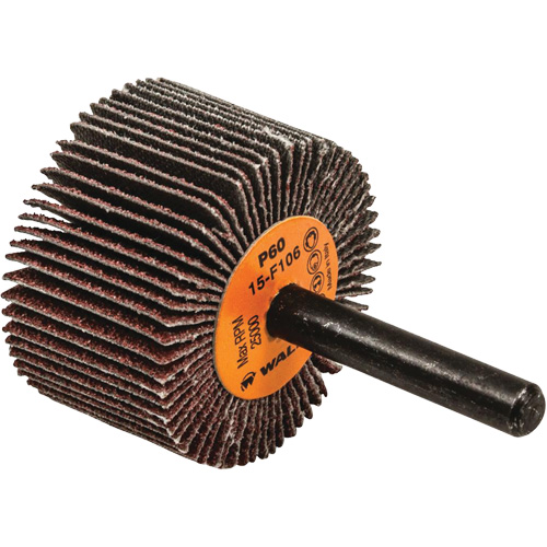 Flap Wheels-Coolcut Flap Wheels, Aluminum Oxide, 60 Grit, 1-1/2" x 1" x 1/4" Superchem Industries