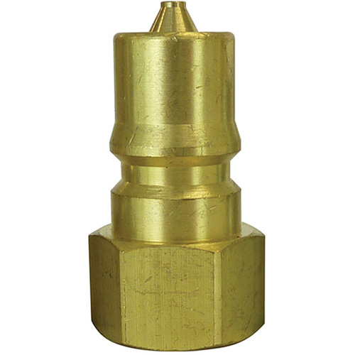 Hydraulic Quick Coupler Plug, 3/8" Dia., Brass Superchem Industries