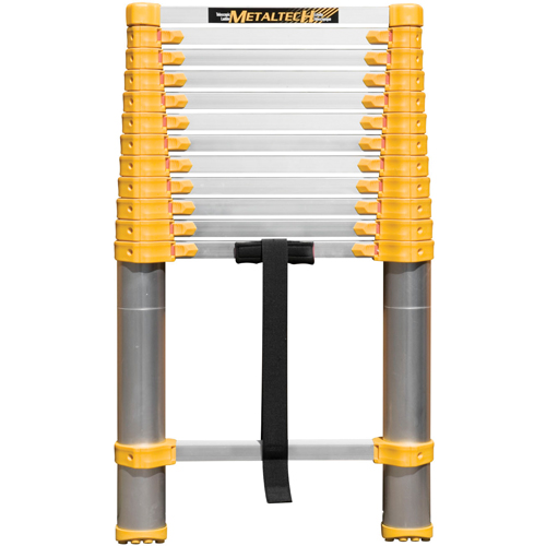 Telescopic Ladder, 3' - 12', Aluminum, 250 lbs. Capacity, Type 1 Superchem Industries