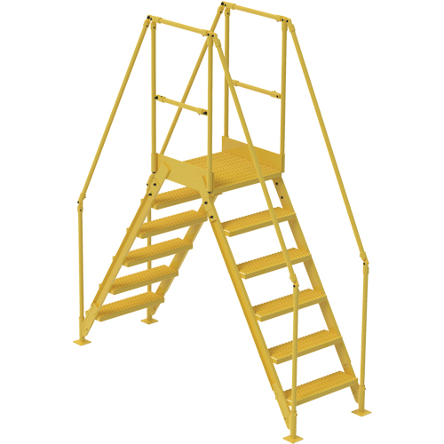 Crossover Ladder, 92" Overall Span, 60" H x 24" D, 24" Step Width Superchem Industries