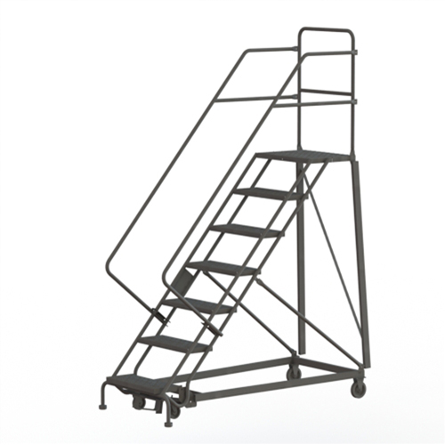 &eacute;chelles robustes en angle de s&eacute;curit&eacute;, 7 marches, Perfor&eacute;, Inclinaison 50°, Hauteur 70" Superchem Industries