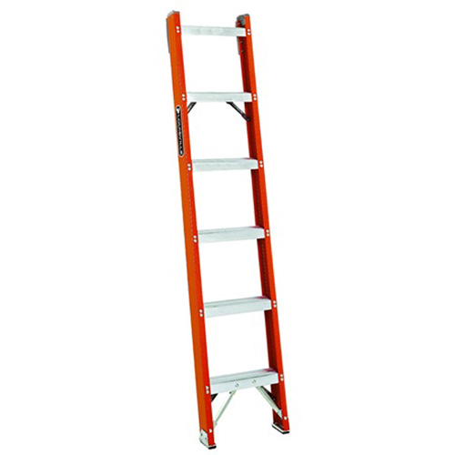 FH1000 Series Industrial Heavy-Duty Shelf Ladders, 6', Fibreglass, 300 lbs., CSA Grade 1A Superchem Industries
