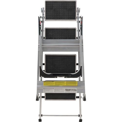 Tilt & Roll Step Stool Ladder, 4 Steps, 44.25" x 22.13" x 59" High Superchem Industries
