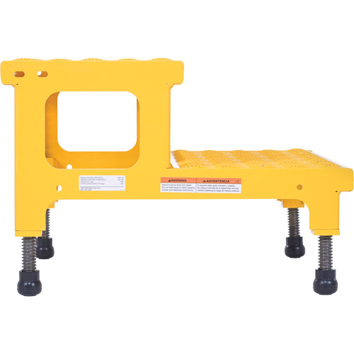 Adjustable Step-Mate Stand, 2 Step(s), 23-13/16" W x 22-7/8" L x 15-1/4" H, 500 lbs. Capacity Superchem Industries