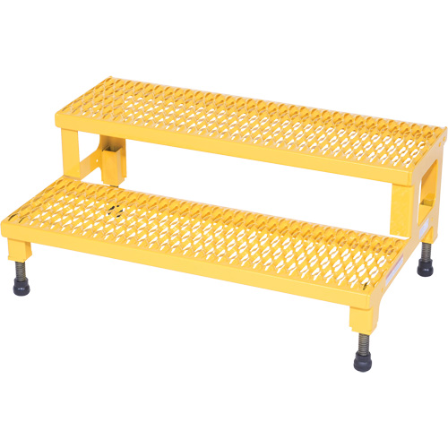 Adjustable Step-Mate Stand, 2 Step(s), 36-3/16" W x 22-7/8" L x 15-1/4" H, 500 lbs. Capacity Superchem Industries