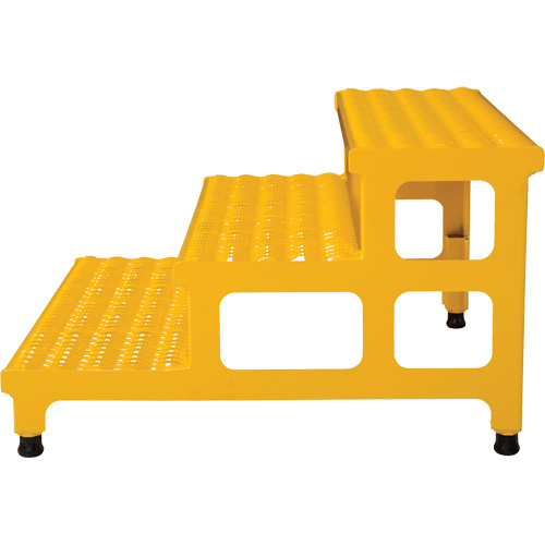 Adjustable Step-Mate Stand, 3 Step(s), 36-3/16" W x 33-7/8" L x 22-1/4" H, 500 lbs. Capacity Superchem Industries