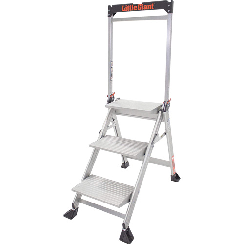 Jumbo Step Ladder, 2.2', Aluminum, 375 lbs. Capacity, Type 1AA Superchem Industries