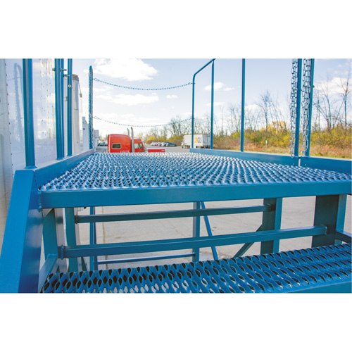 &eacute;chelle &agrave; neige, Acier, 10 Marches, 99" ha, 85-1/2" p, 48" Marche, Stri&eacute; Superchem Industries