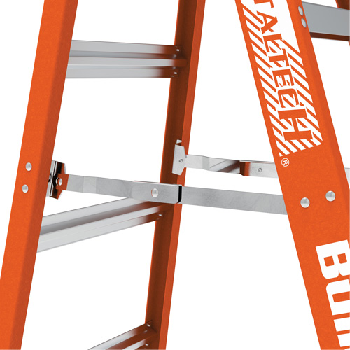 Step Ladder, 10', Fibreglass, 375 lbs. Capacity, Type 1AA Superchem Industries