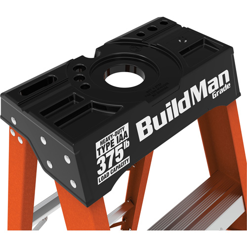 Step Ladder, 10', Fibreglass, 375 lbs. Capacity, Type 1AA Superchem Industries