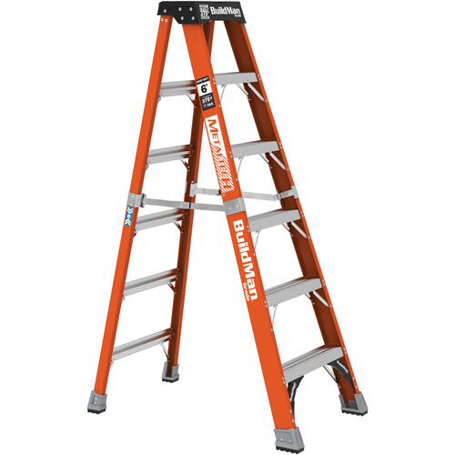 Step Ladder, 6', Fibreglass, 375 lbs. Capacity, Type 1AA Superchem Industries