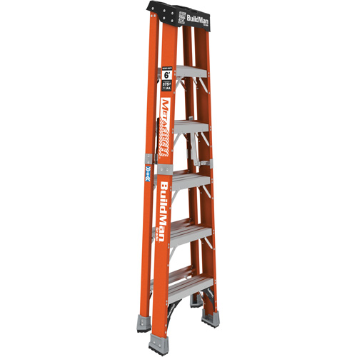Step Ladder, 6', Fibreglass, 375 lbs. Capacity, Type 1AA Superchem Industries