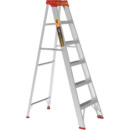 Step Ladder, 6', Aluminum, 200 lbs. Capacity, Type 3 Superchem Industries