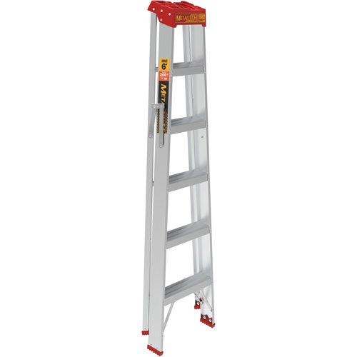 Step Ladder, 6', Aluminum, 200 lbs. Capacity, Type 3 Superchem Industries