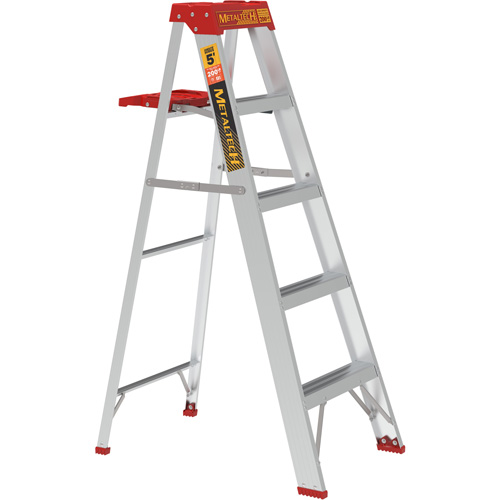 Step Ladder with Paint Tray, 5', Aluminum, 200 lbs. Capacity, Type 3 Superchem Industries