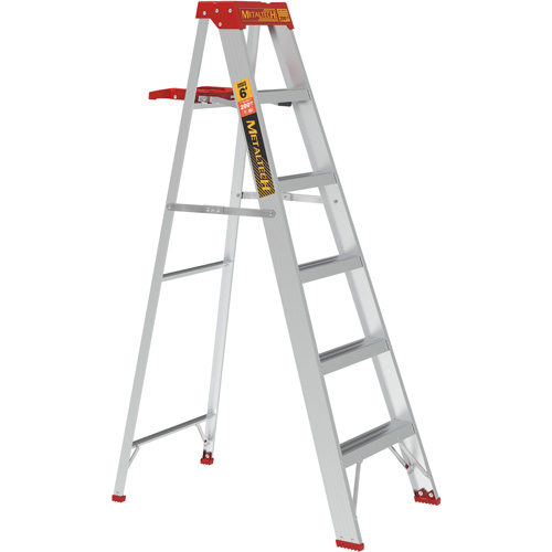 Step Ladder with Paint Tray, 6', Aluminum, 200 lbs. Capacity, Type 3 Superchem Industries