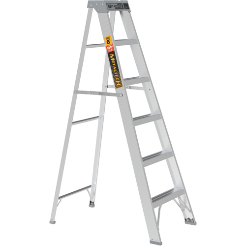 Step Ladder, 6', Aluminum, 225 lbs. Capacity, Type 2 Superchem Industries