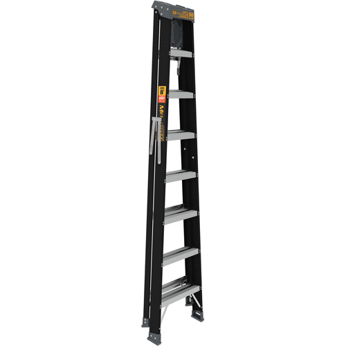 Step Ladder with Paint Tray, 8', Fibreglass, 250 lbs. Capacity, Type 1 Superchem Industries
