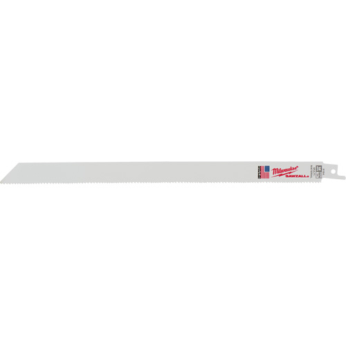 Lame de scie alternative Sawzall, Bim&eacute;tal, 10/14 Dents par pouce, 12" lo Superchem Industries