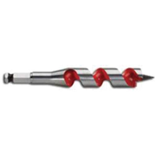 Ship Auger Drill Bit, 13/16" Diameter, 3" Flute, 7/16" Hex Shank Superchem Industries