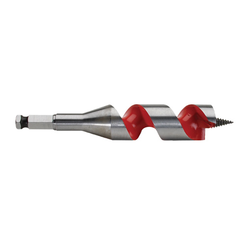 Ship Auger Drill Bit, 1-1/8" Diameter, 3" Flute, 7/16" Hex Shank Superchem Industries