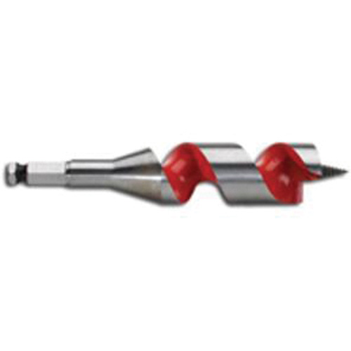 Longue m&egrave;che h&eacute;licoidale pour perceuse, Diam&egrave;tre de 1-1/4, Cannelure 3", Tige 7/16" hexagonal Superchem Industries