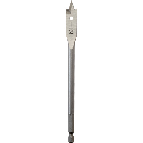 M&egrave;che plate, Diam&egrave;tre de 1/2", Tige 1/4" hex, Longeur de 6" Superchem Industries