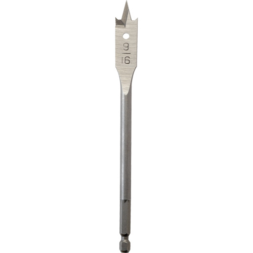 M&egrave;che plate, Diam&egrave;tre de 9/16", Tige 1/4" hex, Longeur de 6" Superchem Industries
