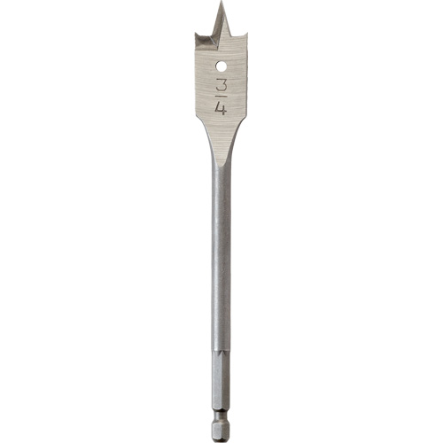 M&egrave;che plate, Diam&egrave;tre de 3/4", Tige 1/4" hex, Longeur de 6" Superchem Industries