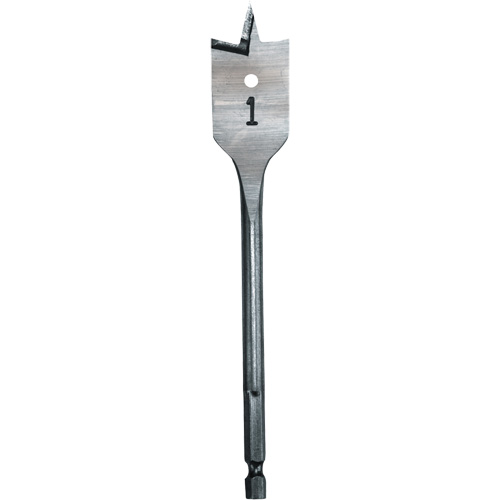 M&egrave;che plate, Diam&egrave;tre de 1", Tige 1/4" hex, Longeur de 6" Superchem Industries