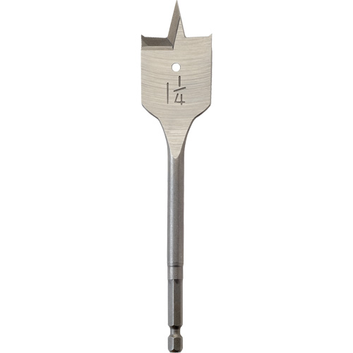 M&egrave;che plate, Diam&egrave;tre de 1-1/4", Tige 1/4" hex, Longeur de 6" Superchem Industries