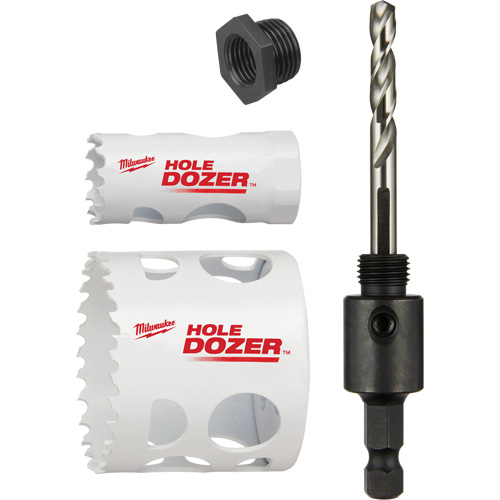 Hole Dozer Door Lock Hole Saw Kit, 4 Pieces Superchem Industries