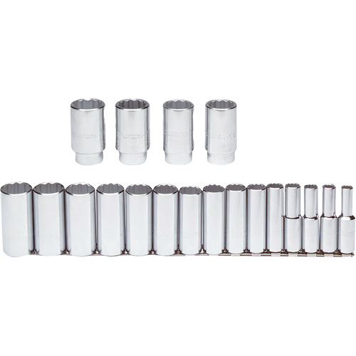 Jeu de douilles, 19 Mcx, Prise de 1/2", Profond Superchem Industries