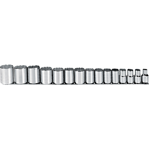 Jeu de douilles, 15 Mcx, Prise de 1/2" Superchem Industries