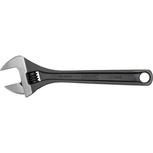 Adjustable Wrench, 10" L, Black Oxide Superchem Industries