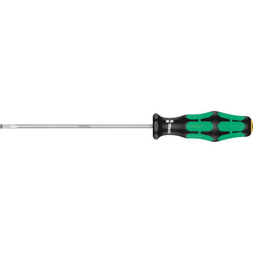 Slotted Screwdriver, 3.5 mm Tip, Round, 8-1/8" L, Plastic Handle Superchem Industries