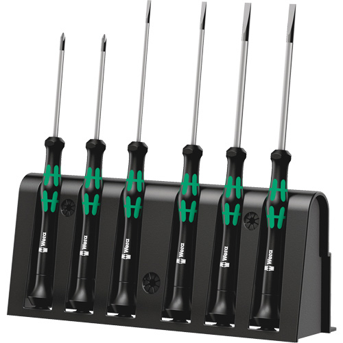 Micro Series Screwdriver Set with Rack, 6 Pcs. Superchem Industries