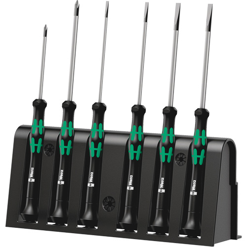 Micro Series Screwdriver Set with Rack, 6 Pcs. Superchem Industries