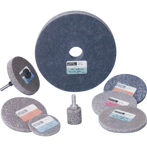 Standard Abrasives 500 Series Soft Density Unitized Wheels, 3" x 1/4", 1/4" Arbor, Medium Grit, Aluminum Oxide Superchem Industries