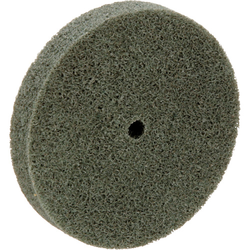 Meule homog&egrave;ne &agrave; faible densit&eacute; de s&eacute;rie 500 Standard Abrasives, 3" x 1/2", Arbre de 1/4", Grain de Moyen, Oxyde d'aluminium Superchem Industries