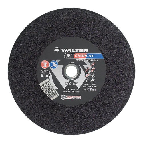 Chopcut Chop Saw Cut-Off Wheel, 12" x 3/32", 1" Arbor, Type 1, Aluminum Oxide, 5200 RPM Superchem Industries