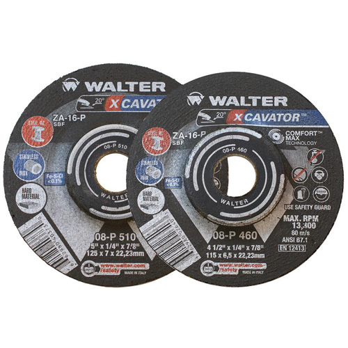 XCAVATOR Grinding Wheel, 9" x 1/4", 7/8" Arbor, Zirconium, Type 27 Superchem Industries