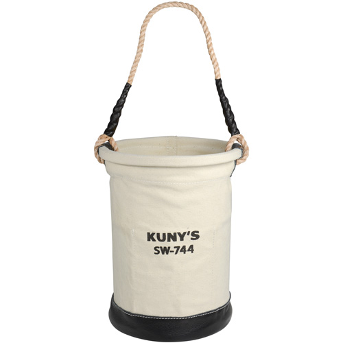 Heavy-Duty Buckets, 11" L x 11" W x 16" H, Canvas, Beige Superchem Industries