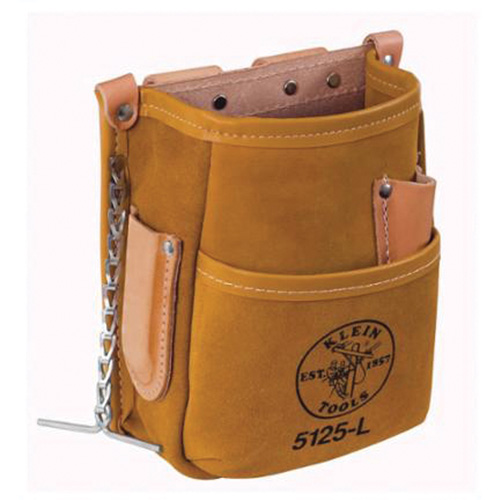 Tool Pouch, Tool Holder, Leather, 5 Pockets Superchem Industries