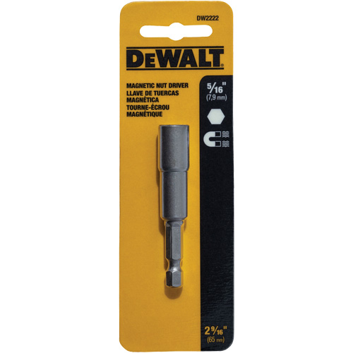 Tourne-&eacute;crou, Embout 5/16", Prise 1/4", 2-9/16" lo, Magn&eacute;tique Superchem Industries